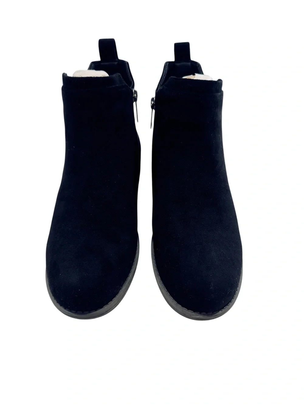Propet Black Faux Suede Chelsea Ankle Boots Women’s Size 7 M Side Zip Comfort